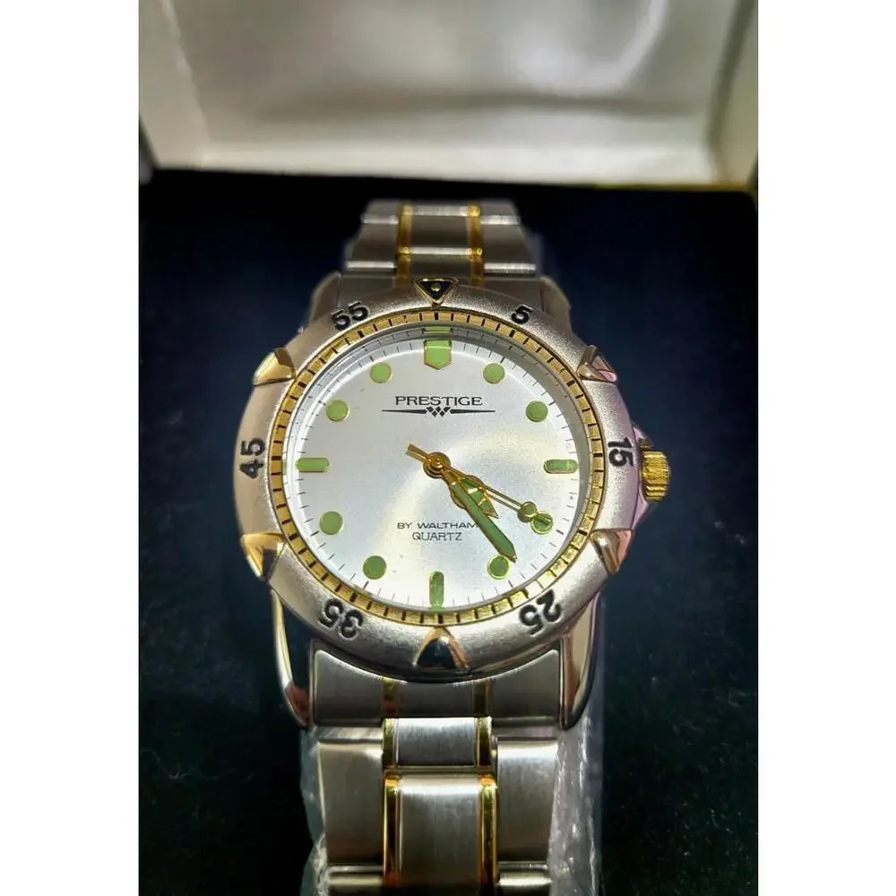 Vintage Rare Retro Men's Waltham Prestige Dive Watch In Box‎